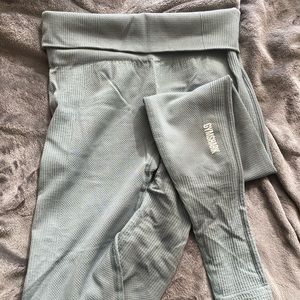 Gymshark Leggings - pale green/teal